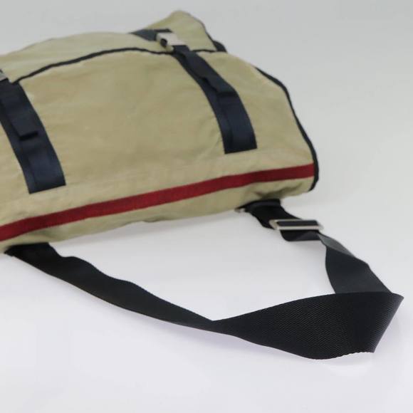 PRADA Sports Shoulder Bag Nylon Beige Auth bs18199 - Picture 8 of 16